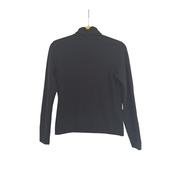 ISDA & Co. Women's Large 100% Cashmere Black Long Sleeve size S - Picture 4 of 8